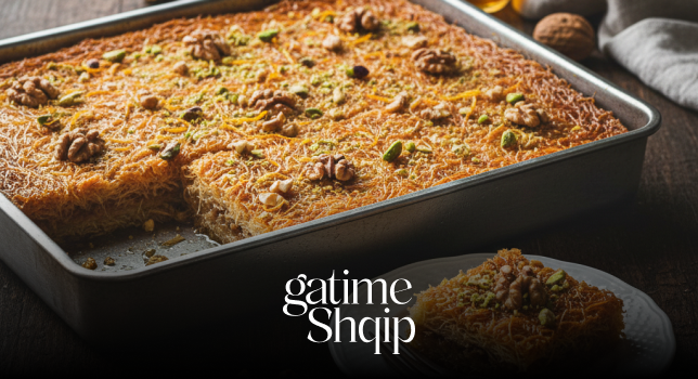 Kadaif Tradicional Shqiptar – Recetë e Shijshme dhe Aromatike