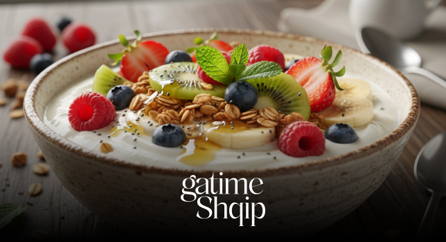 Kos me Drithëra dhe Fruta – Recetë e Shëndetshme për Mëngjes