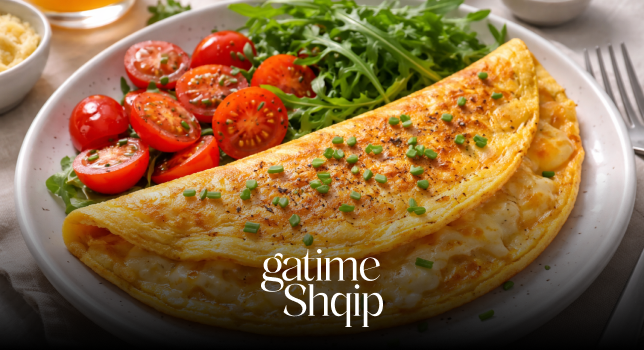 Omëletë me Djathë – 5 Minuta Gati