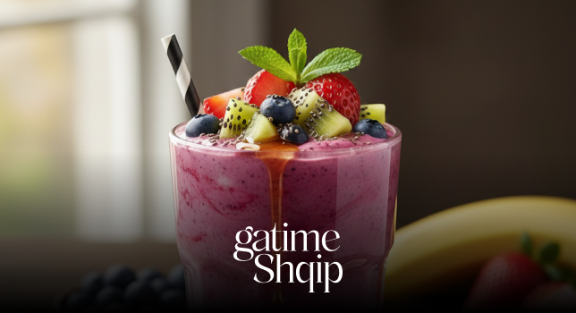 Smoothie me Fruta dhe Jogurt – Recetë e Shpejtë dhe Energjetike për Mëngjes
