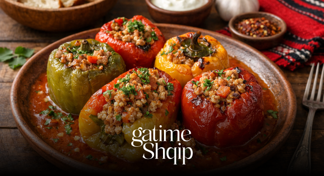 Speca të Mbushura me Oriz dhe Mish – Recetë Tradicionale Shqiptare