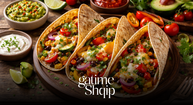 Tortilla me Perime dhe Djathë – Darkë e Shpejtë dhe e Shëndetshme